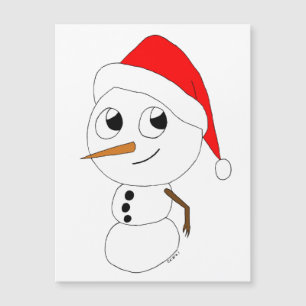 un bonhomme de neige chibi
