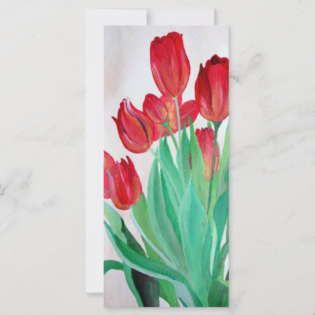 Un bouquet de tulipes rouges (Devant)