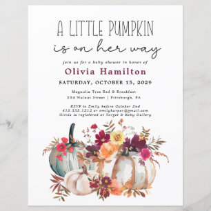 Un Budget Un Peu Citrouille Tombe Le Baby shower F