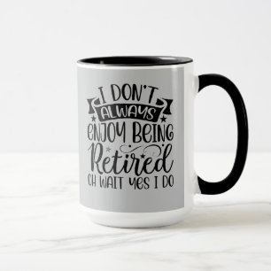 Un cadeau amusant ! Mug café retraite