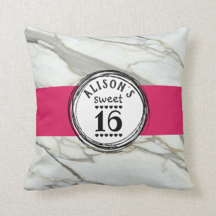 Un cadeau coussin personnalisé Sweet sixteen-adole