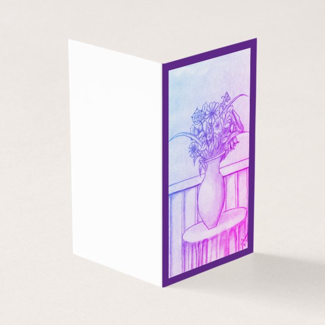 Un cadeau de fleurs - puple (Outside)