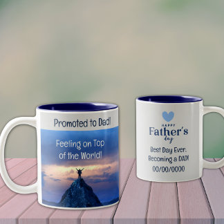 Un cadeau parfait pour un nouveau papa. Mug à café