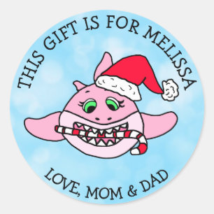 Un cadeau pour les étiquettes cadeaux personnalisé