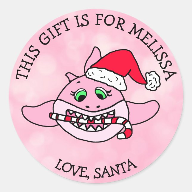 Un cadeau pour les étiquettes cadeaux personnalisé (Devant)