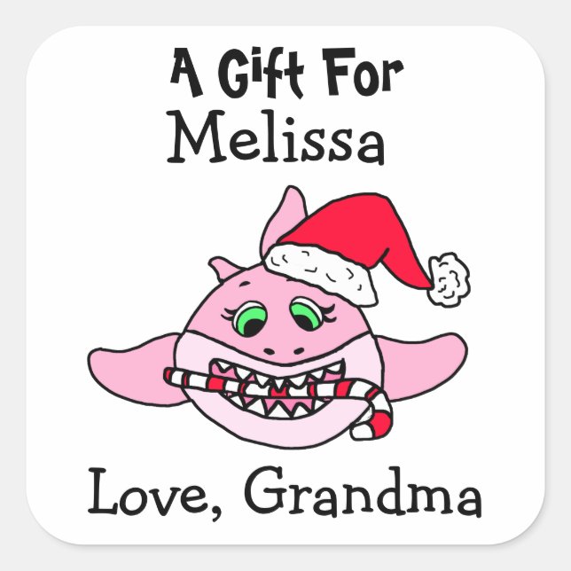 Un cadeau pour les étiquettes cadeaux personnalisé (Devant)