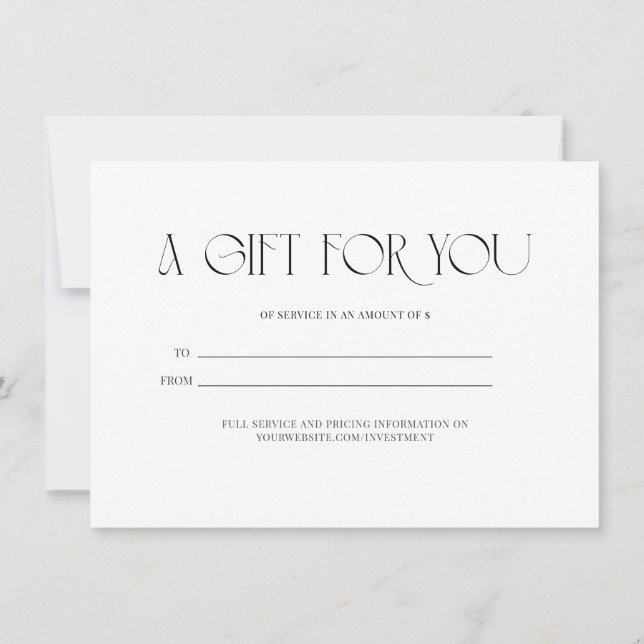 Un cadeau pour vous (Dos)