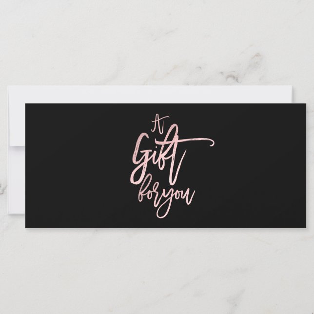Un Cadeau Pour Vous Certificat Cadeau Rose Gold Ro (Devant)