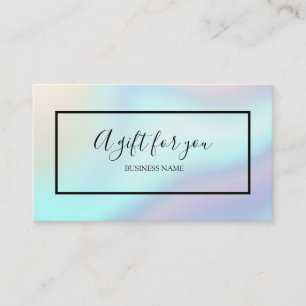 Un cadeau pour vous Chic Certificat Cadeau Hologra