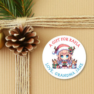 Un Cadeau pour Vous Étiquette de Cadeau de Noël