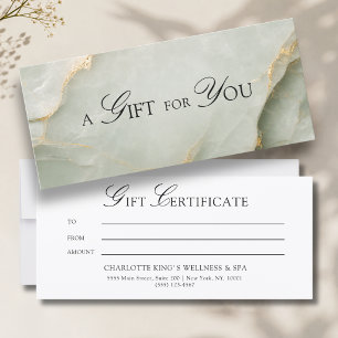 Un Cadeau Pour Vous ! Vert Sage Marbre Doré
