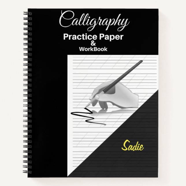 Un cahier de calligraphie et d'écriture manuscrite (Devant)
