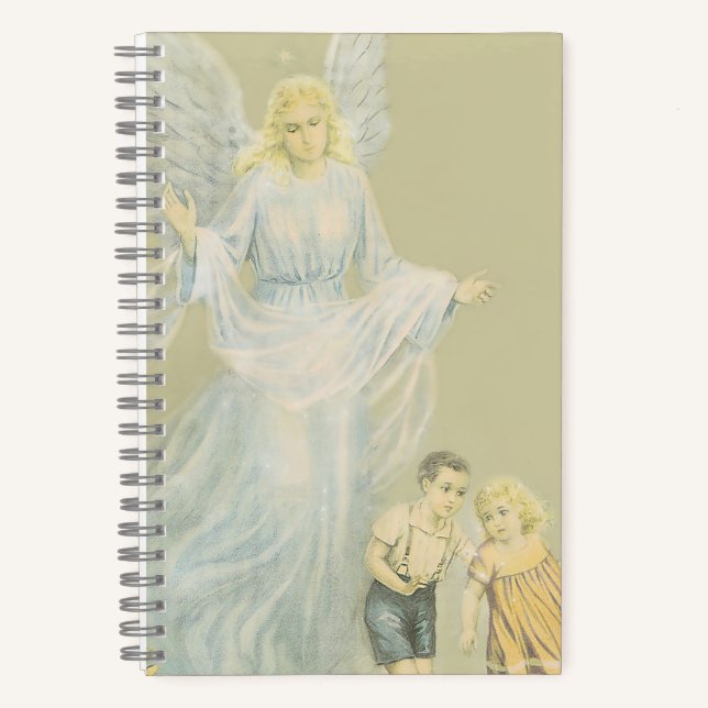 Un cahier de notes d'ange qui veille sur les enfan (Recto)