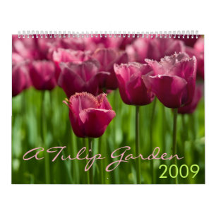Un calendrier du jardin 2009 de tulipe