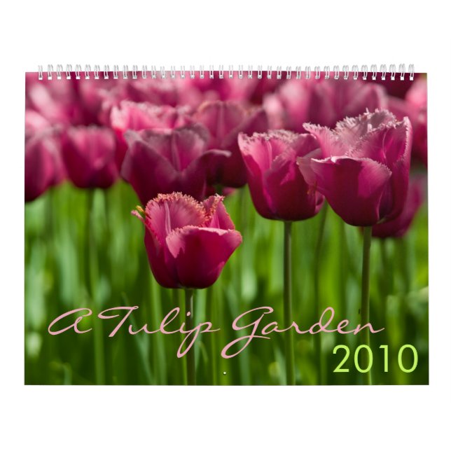 Un calendrier du jardin 2010 de tulipe (Protection)