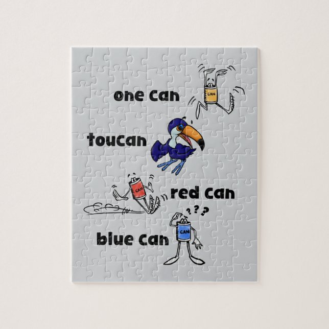 Un Can Toucan Rouge Can Bleu Can Puzzle 110 pièces (Vertical)