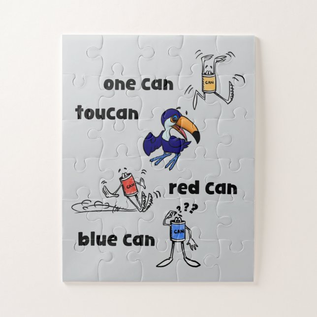 Un Can Toucan Rouge Can Bleu Can Puzzle 30 Pièces (Vertical)