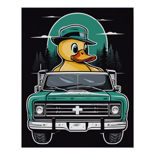 Un Canard Dans Une Affiche De Camion (Devant)