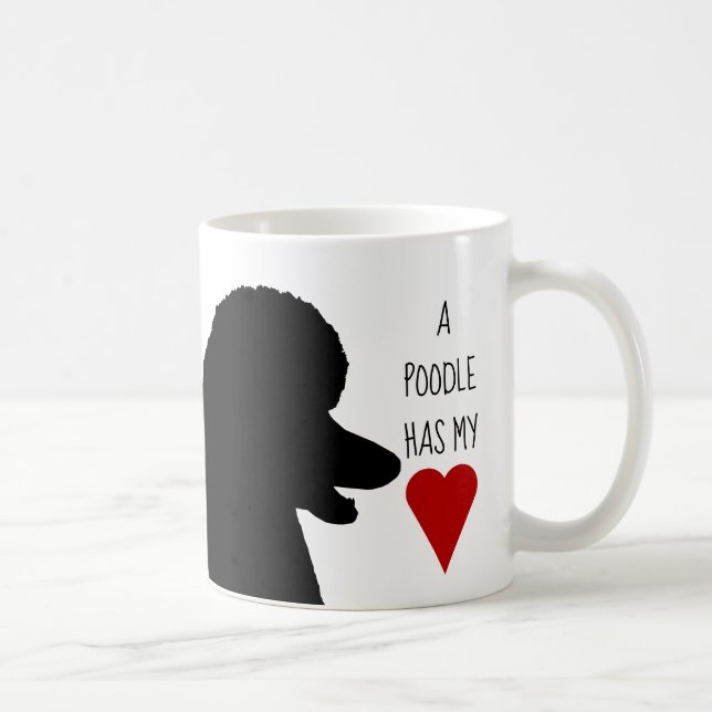 "Un caniche tasse a mon coeur" (Droite)
