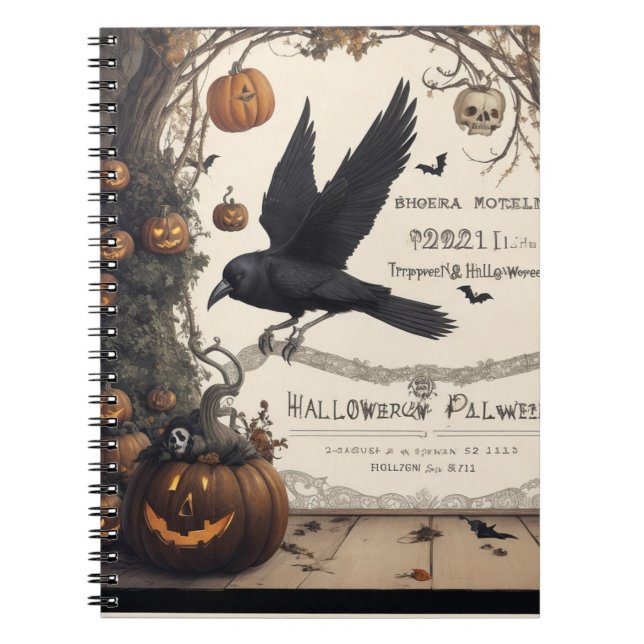 Un Carnet aussi unique que votre Halloween (Devant)