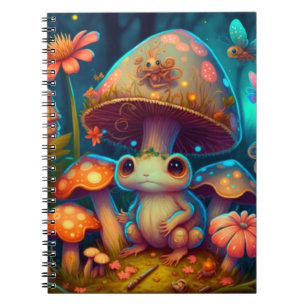 Un carnet magique de grenouille champignon