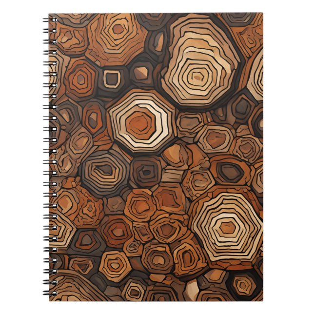 Un Carnet rustique à la texture naturelle en bois (Devant)