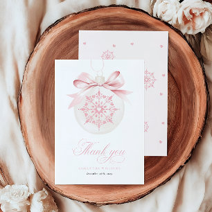 Un Carte de remerciements de Baby shower de fille