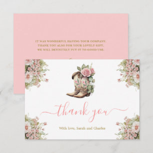 Un Carte de remerciements petit Baby shower fille