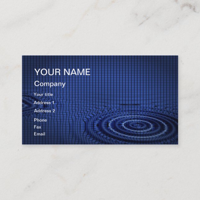Un carte de visite abstrait à customiser (Devant)