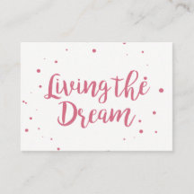 Un Carte de visite puissant qui vit le rêve