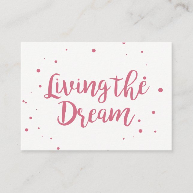 Un Carte de visite puissant qui vit le rêve (Devant)