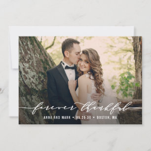 Un Carte photo de Merci Mariage pour toujours