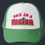 Un Casquette Casquette de baseball à Melon<br><div class="desc">Un dans un melon,  Watermelon - Matching Best Friend Casquettes,  Casquette de baseball,  Best Friend Gift pour quelqu'un de spécial</div>