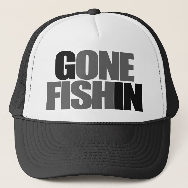 Un casquette de FISHIN ALLÉ par poissons (Devant)