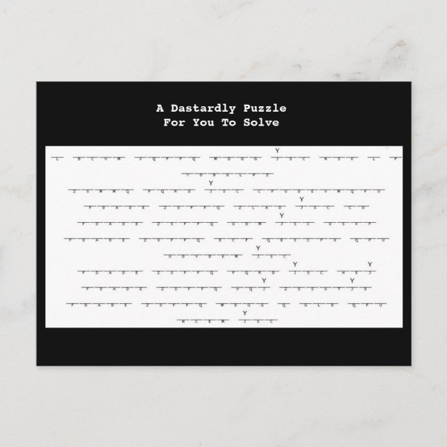 Un casse-tête d'une carte postale Rick Roll (Devant)