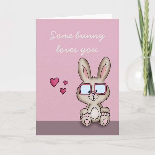 Un certain lapin vous aime - carte de jour de (Devant)