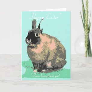Un certain lapin vous aime carte de Pâques