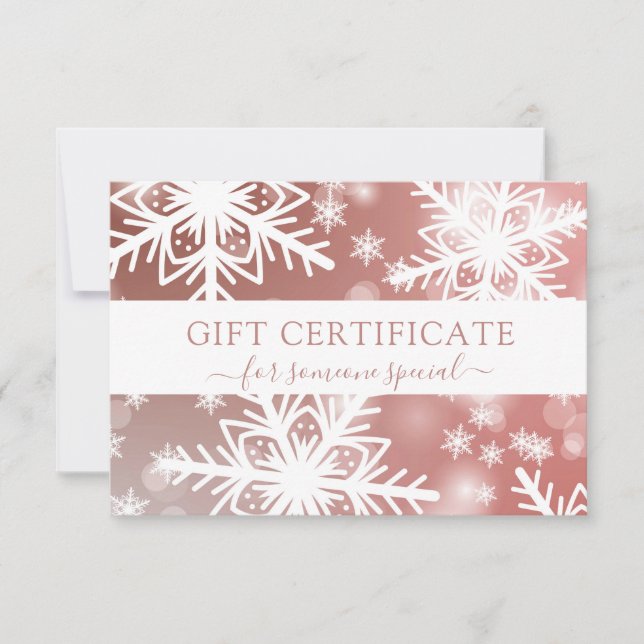 UN CERTIFICAT DE NOËL D'AFFAIRES MODERNE pour vous (Devant)