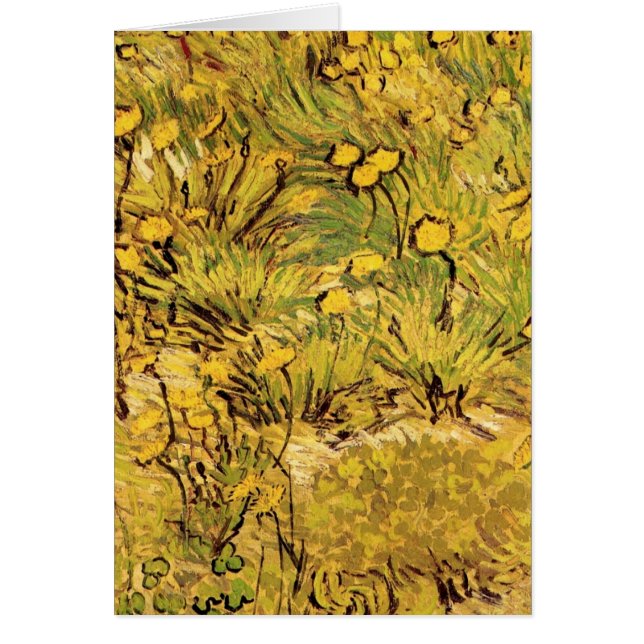 Un champ de fleurs jaunes par Vincent van Gogh (Devant)