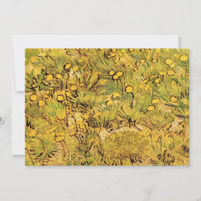 Un champ de fleurs jaunes par Vincent van Gogh (Devant)