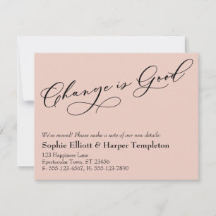 Un changement élégant est une bonne Faire-part de