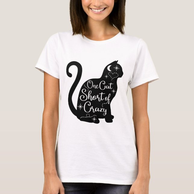 Un chat court de la folle TShirt femme (Devant)