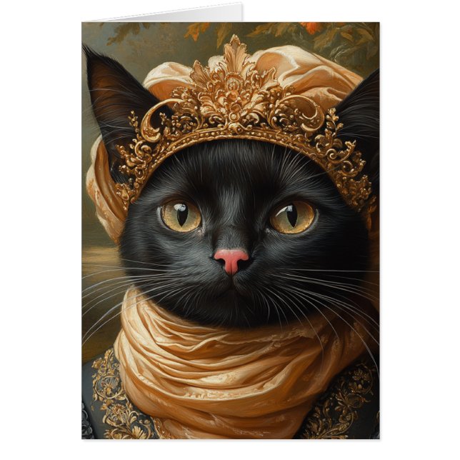 Un chat noir royal (Devant)