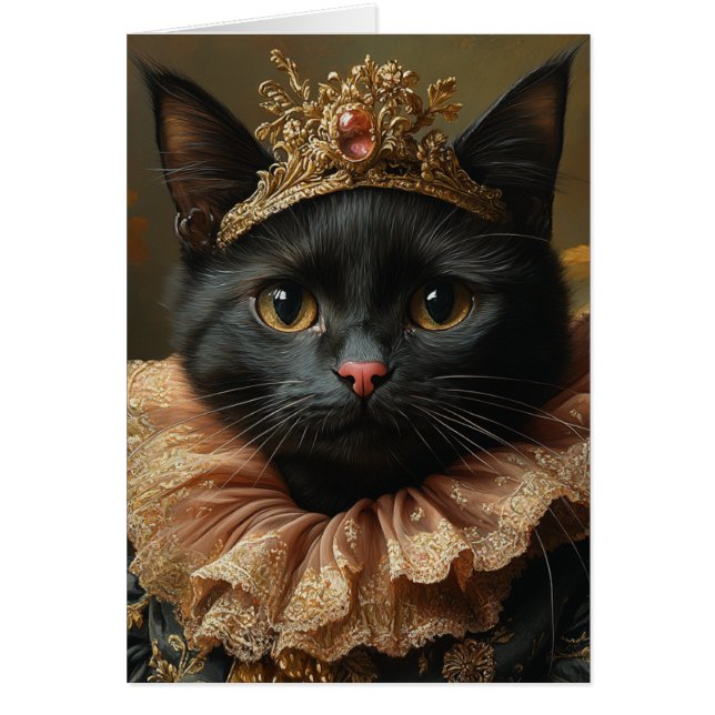 Un chat noir royal (Devant)