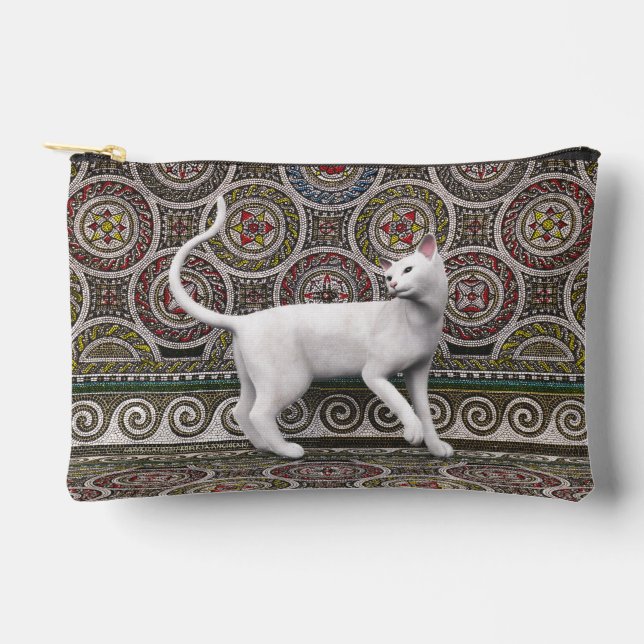 Un chat sur le sac fourre-tout en mosaïque (Recto)