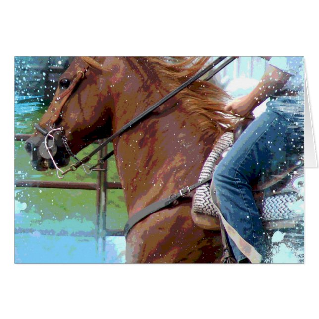 Un cheval de flexion de poteau (Devant horizontal)