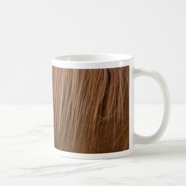 Un cheval Mane Café Mug (Droite)