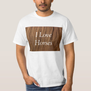 Un cheval Mane I Love Chevaux T-Shirt