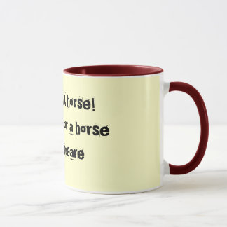 Un cheval - tasse de Shakespeare
