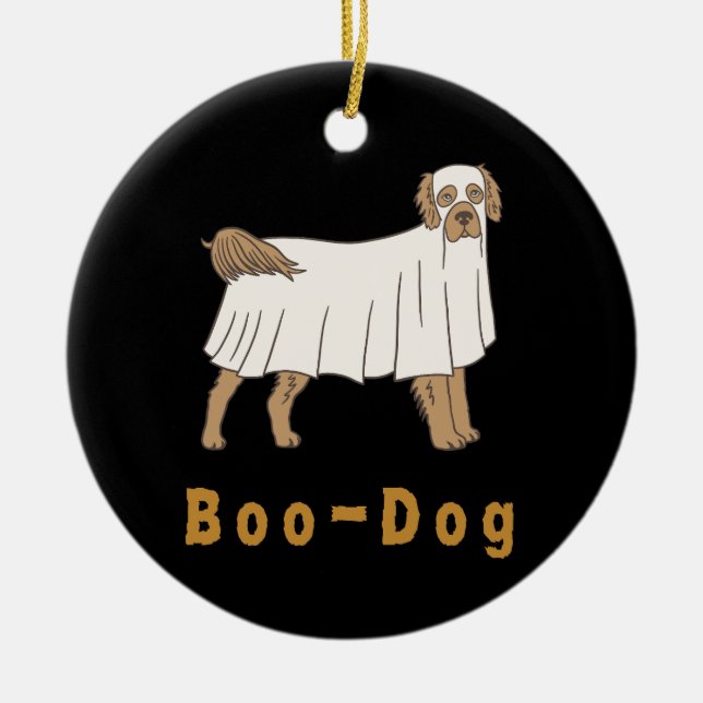 "Un chien de garde" Ornement d'Halloween pour mama (Devant)